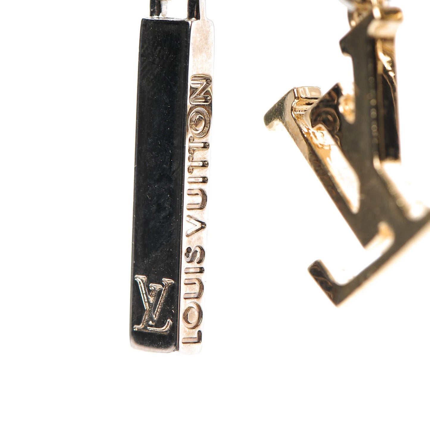 Charm Safety Pin Brooch Silver