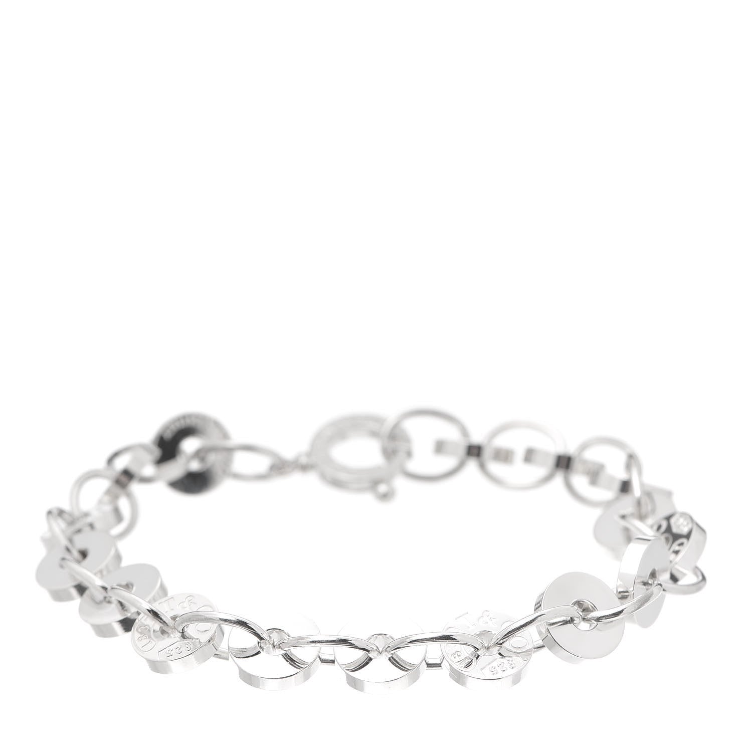 Tiffany Sterling Silver 1837 Circle Bracelet 1 of 4
