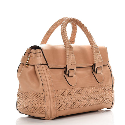 Gucci Calfskin Handmade Medium Top Handle Bag Taupe 3 of 10
