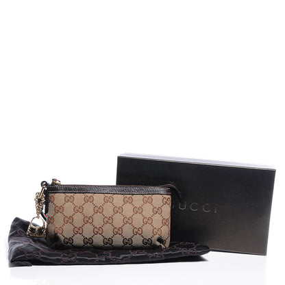 Gucci Monogram Jolicoeur Wristlet Dark Brown 5 of 8