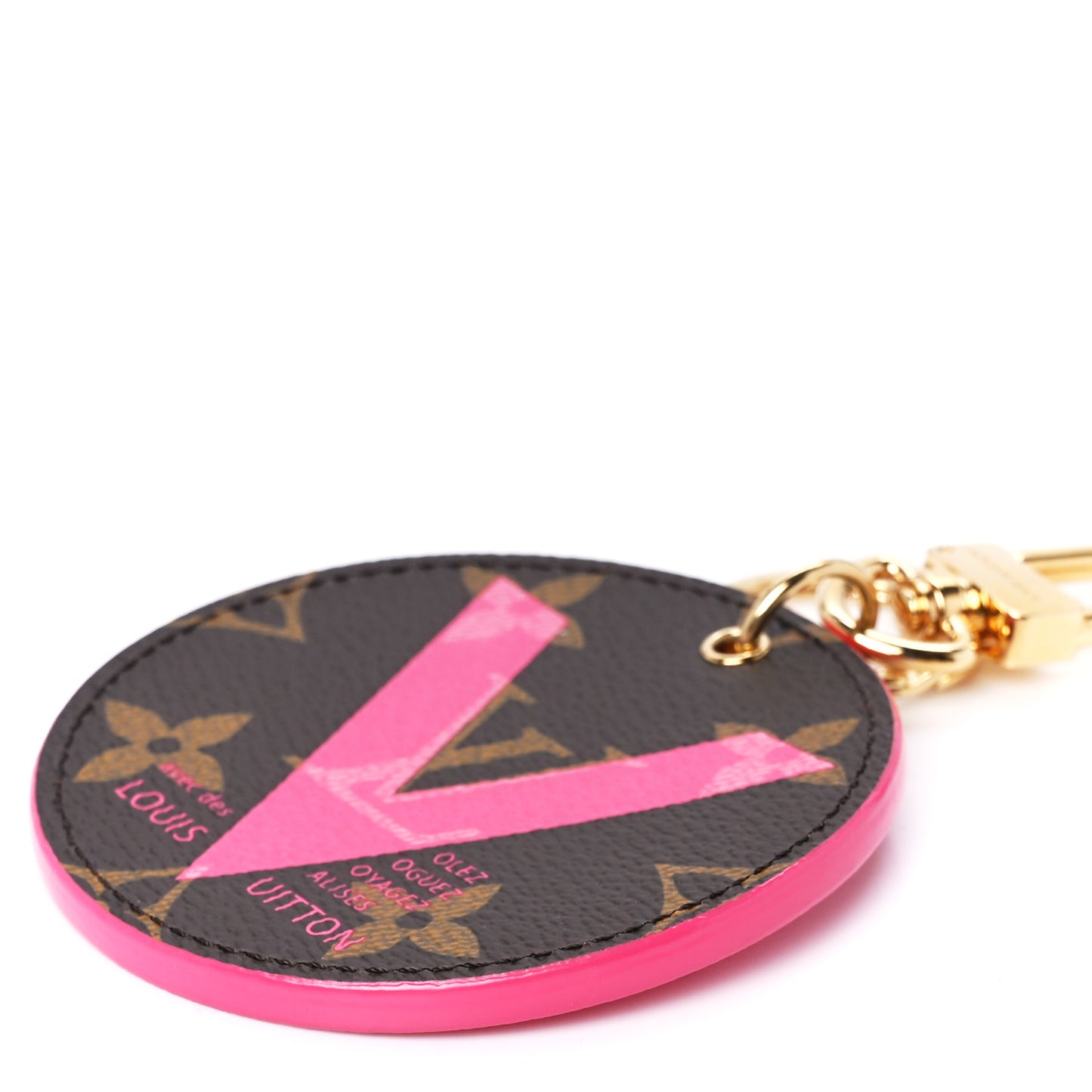 Monogram Illustre V Bag Charm Key Ring Grenade