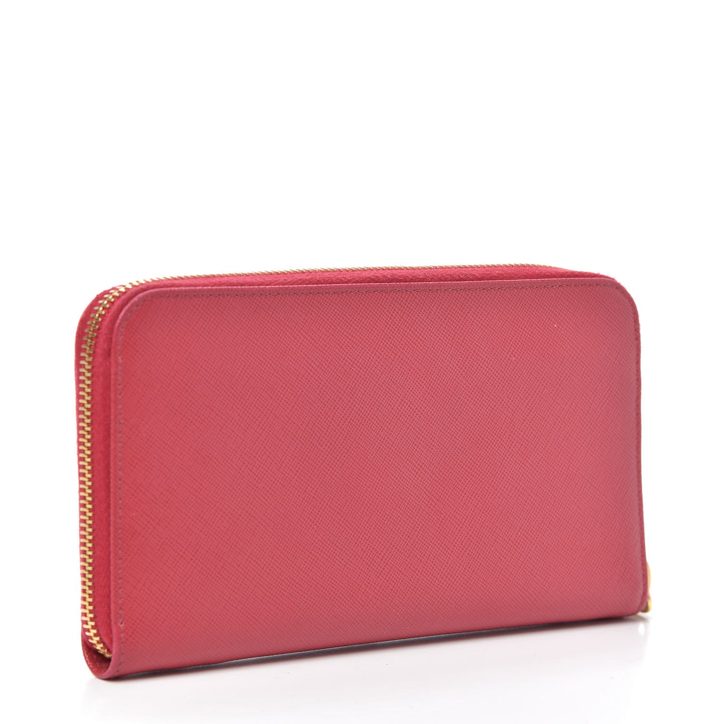 Saffiano Metal Zip Around Wallet Peonia