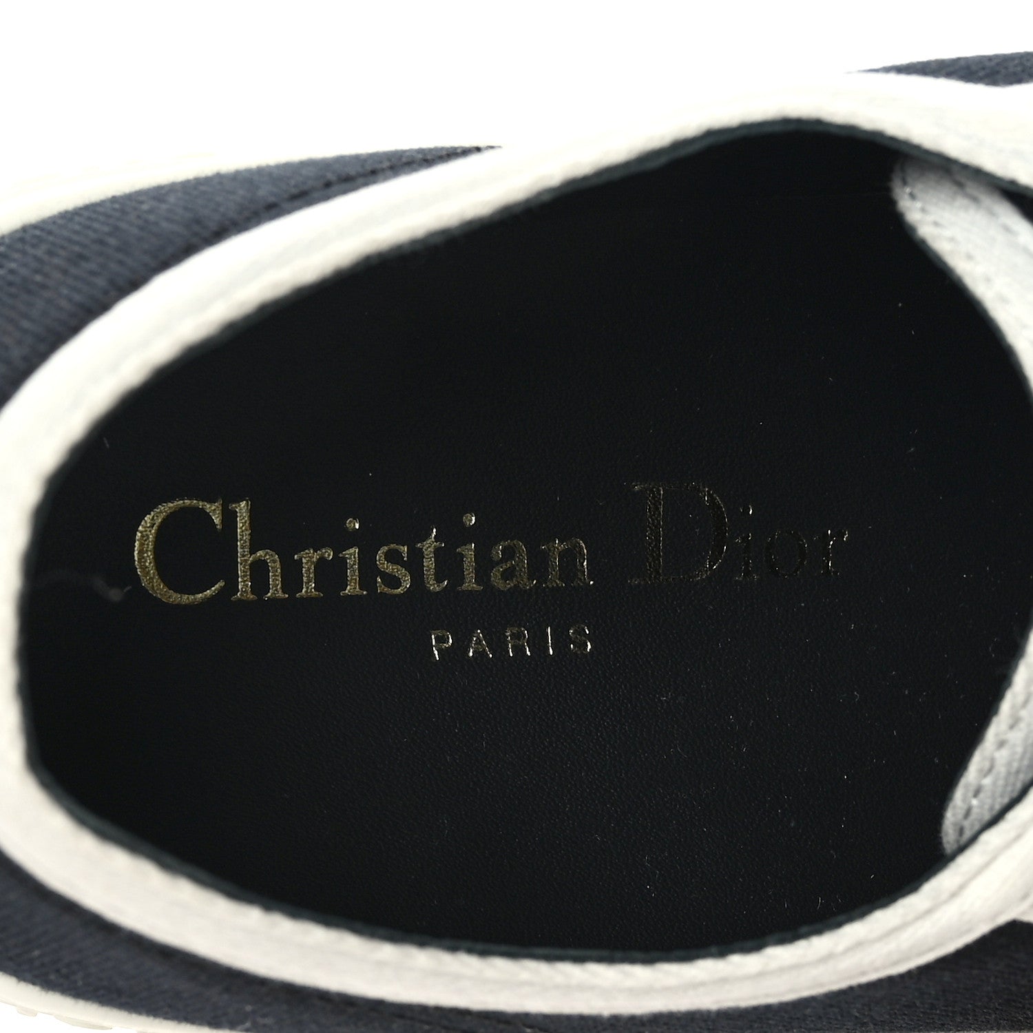 Christian Dior Canvas Walk'N'Dior Low Top Sneakers 37.5 Black 7 of 7