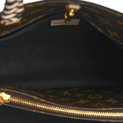 Louis Vuitton Monogram Braided Montaigne MM Creme Beige 5 of 10