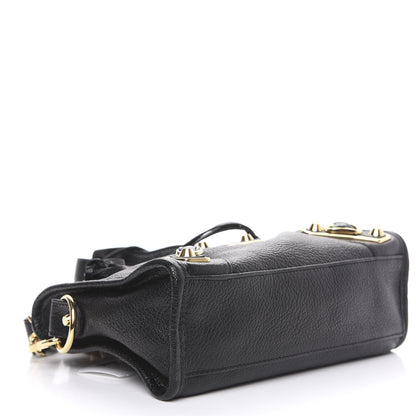 Balenciaga Chevre Gold Metallic Edge Hardware Mini City Black 4 of 8