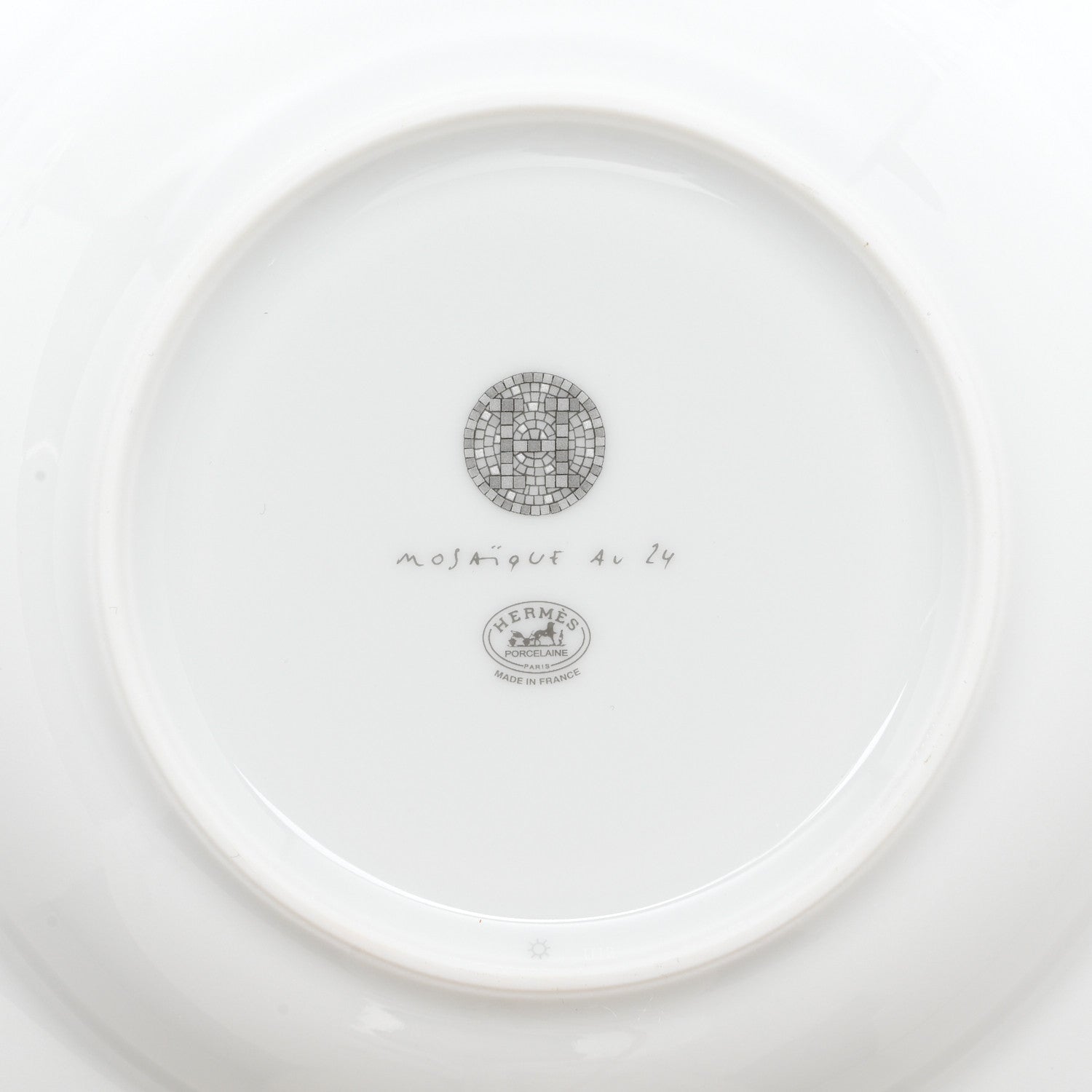 Hermes Porcelain Mosaique Au 24 Platine Soup Bowl Set of 2 3 of 6