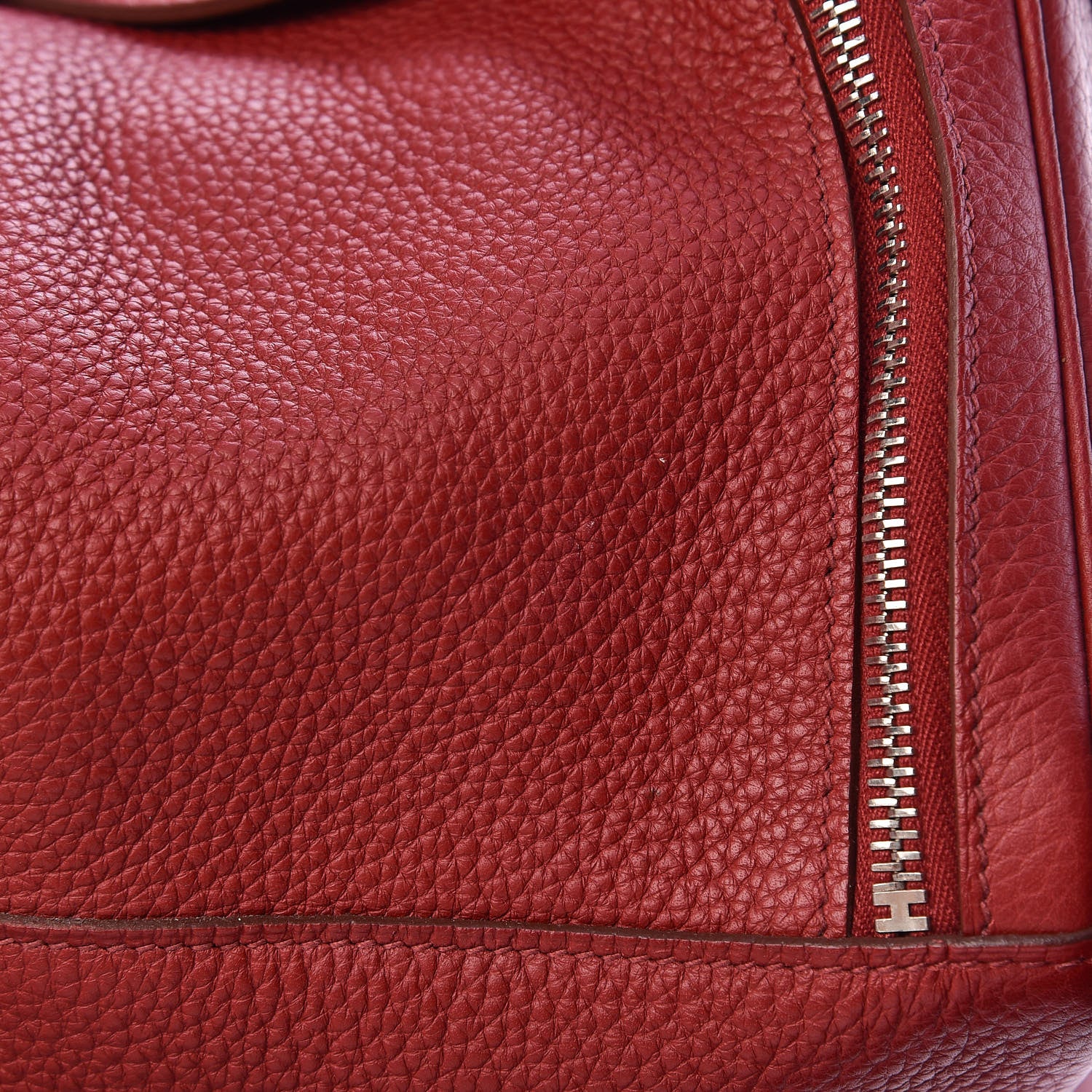 Hermes Taurillon Clemence Lindy 30 Rouge Garance 13 of 14