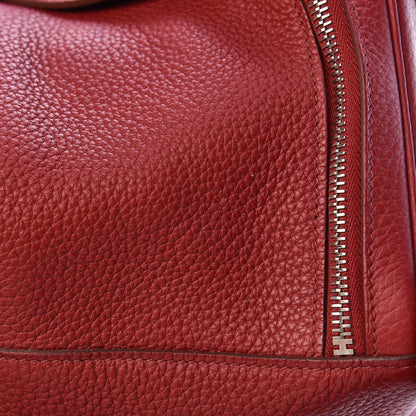 Hermes Taurillon Clemence Lindy 30 Rouge Garance 13 of 14