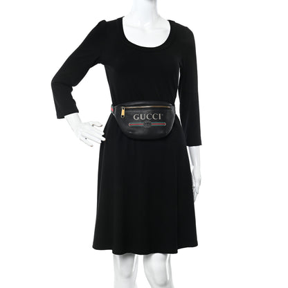 Gucci Grained Calfskin Small Logo Belt Bag Black 2 of 14