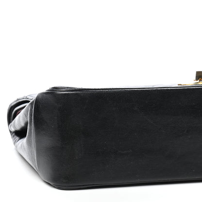 Chanel Lambskin Quilted Medium Double Flap Bijoux Chain Black 10 of 11