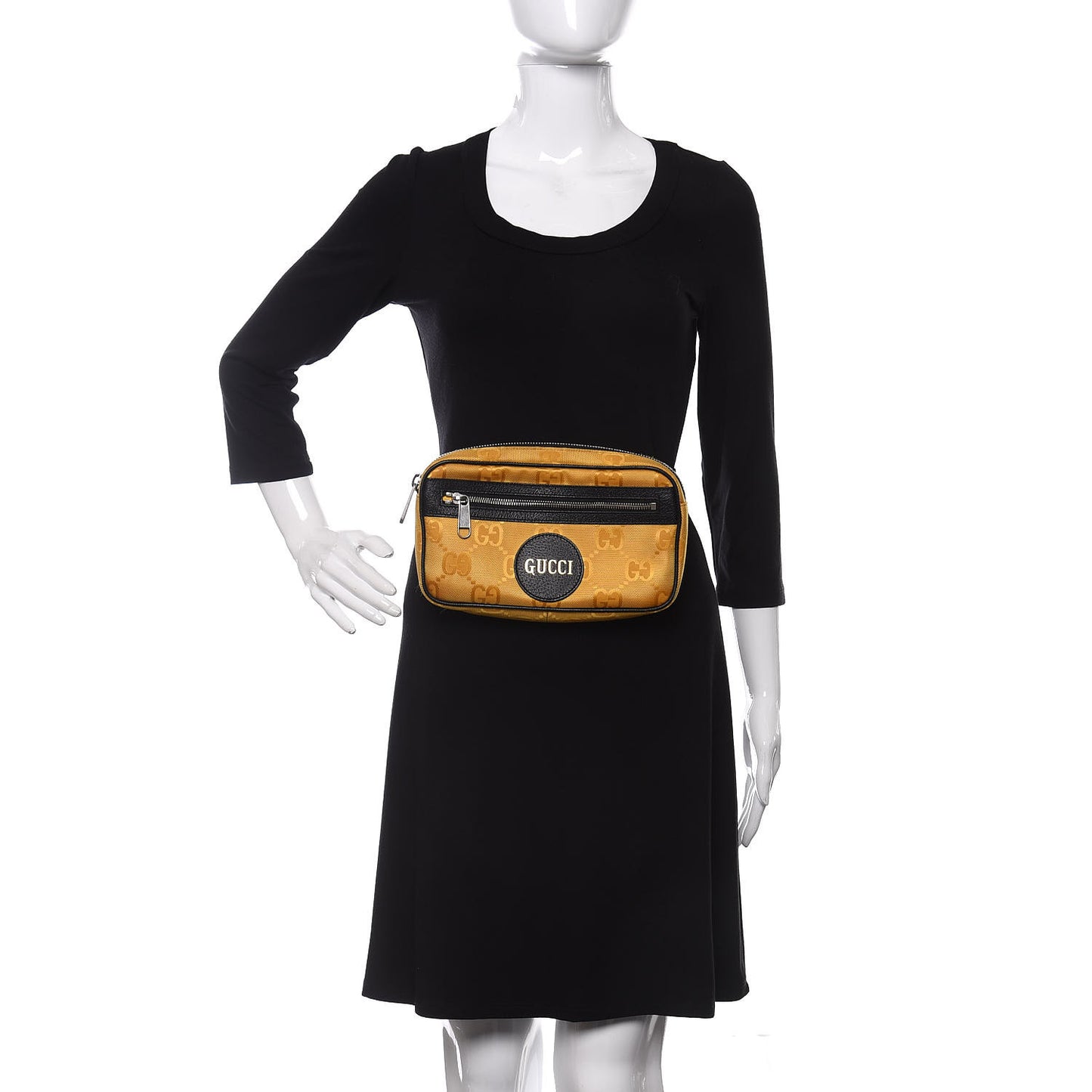 Econyl Nylon Monogram Off The Grid Belt Bag Crop Black