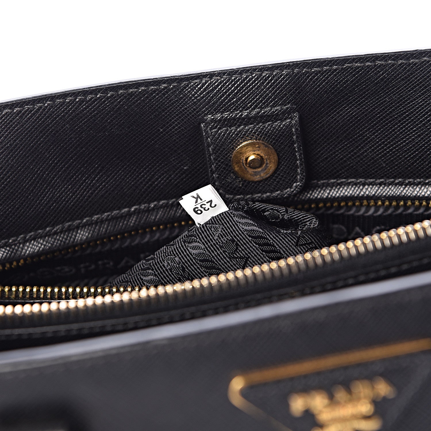 Prada Saffiano Lux Medium Tote Black 7 of 11