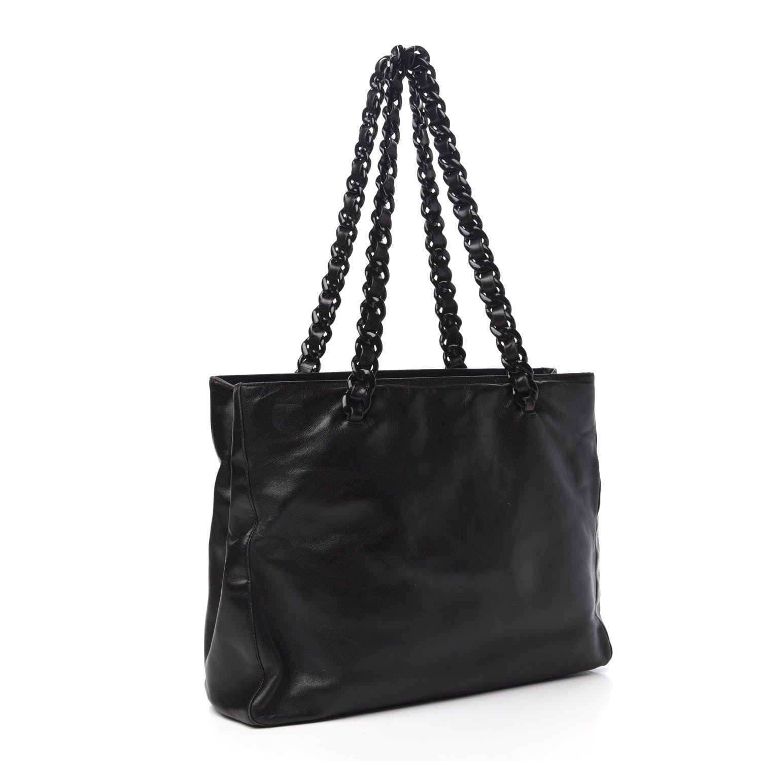 Prada Nappa Chain Tote Black 3 of 12