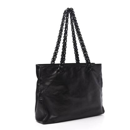 Prada Nappa Chain Tote Black 3 of 12