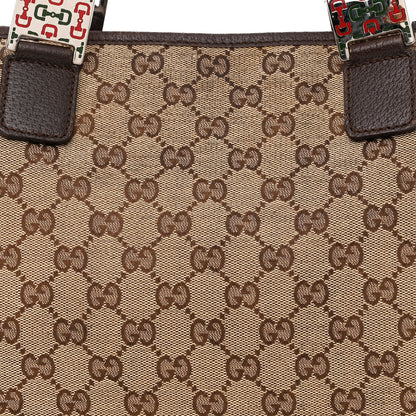 Gucci GG Monogram Web Pop Tote Dark Brown 8 of 10