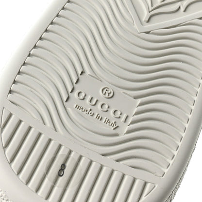 Gucci Calfskin GG Tennis Embossed Mens Ace Sneakers 8 Mystic White 7 of 9