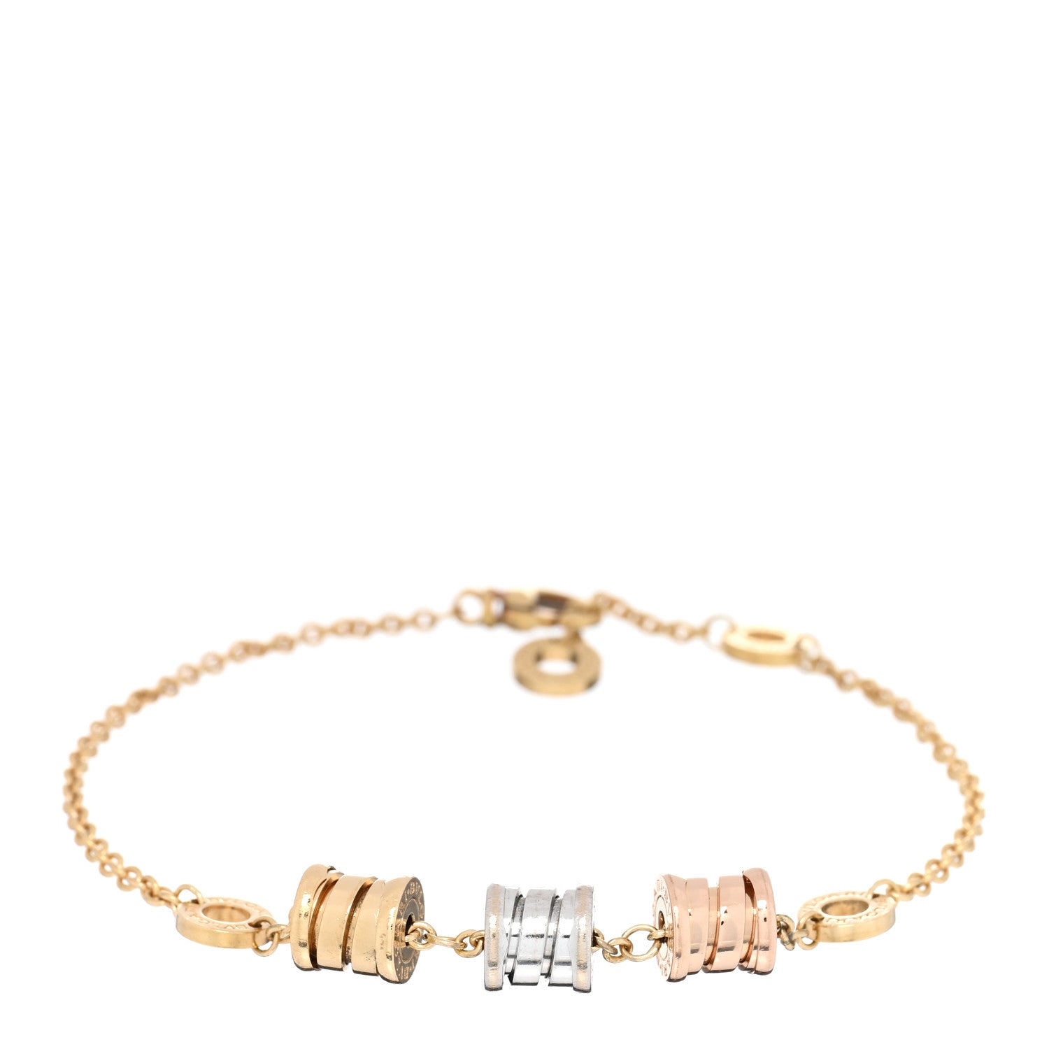 Bulgari 18K Yellow Rose White Gold B.Zero1 Bracelet 1 of 4