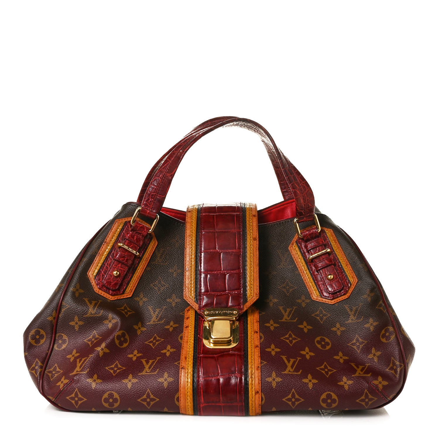 Louis Vuitton Monogram Mirage Griet Exotic Bordeaux 1 of 13