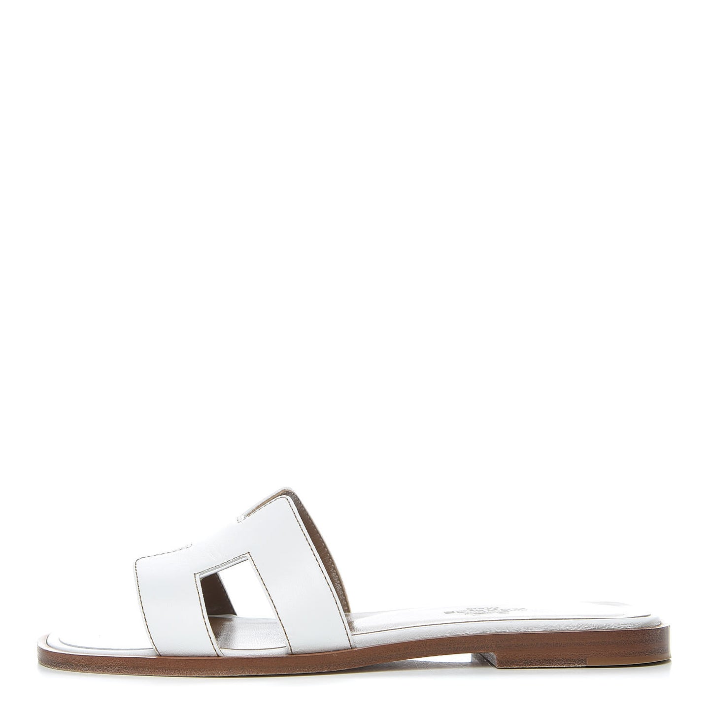 Box Calfskin Oran Sandals 34.5 White