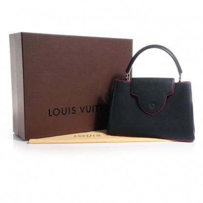 Louis Vuitton Taurillon Capucines MM Cobalt 9 of 9