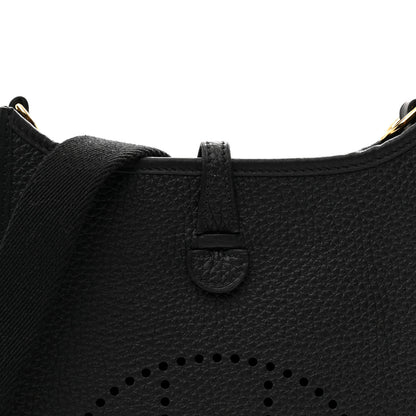 Hermes Taurillon Clemence Evelyne TPM Black 7 of 10