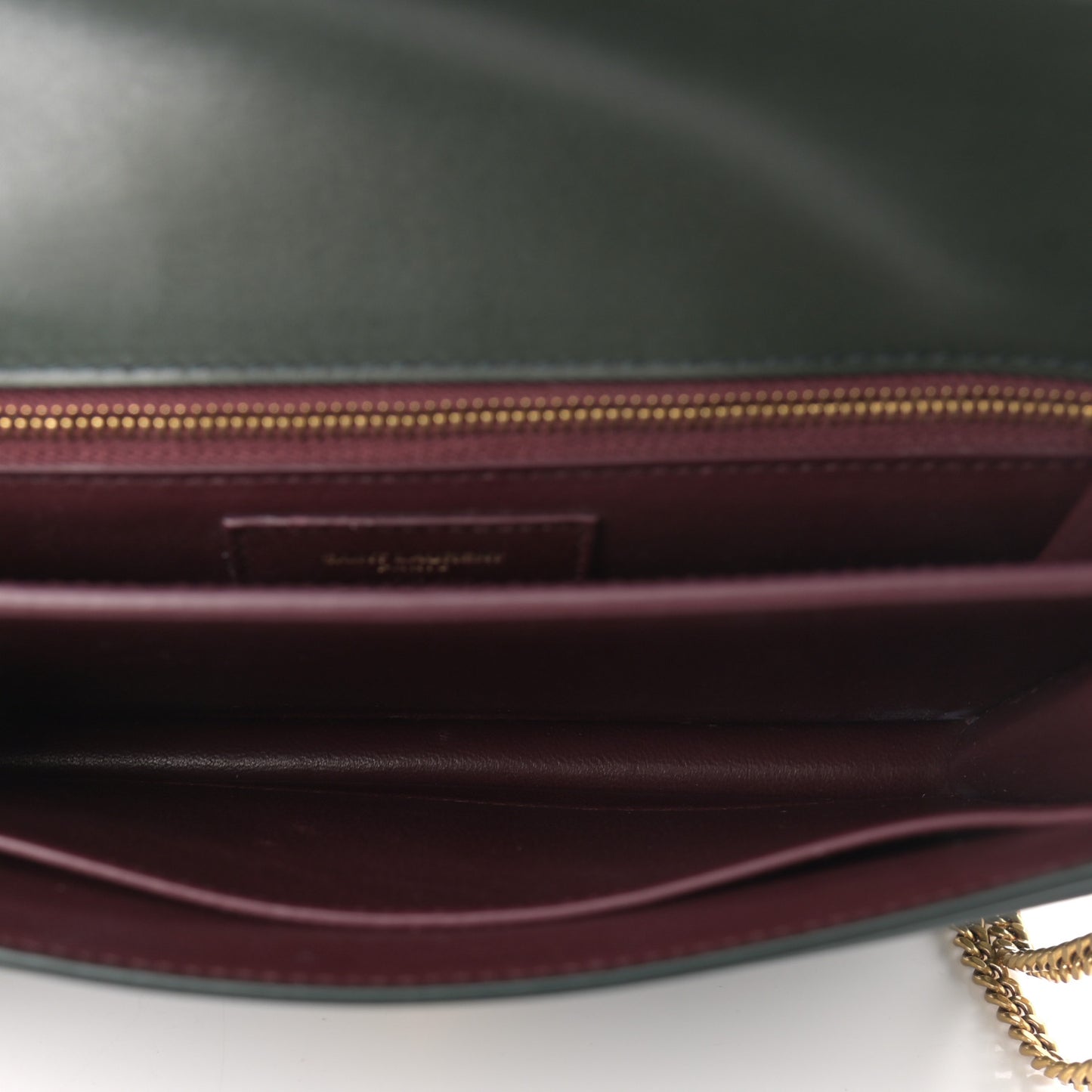 Smooth Calfskin Monogram Cassandra Clasp Bag Dark Green