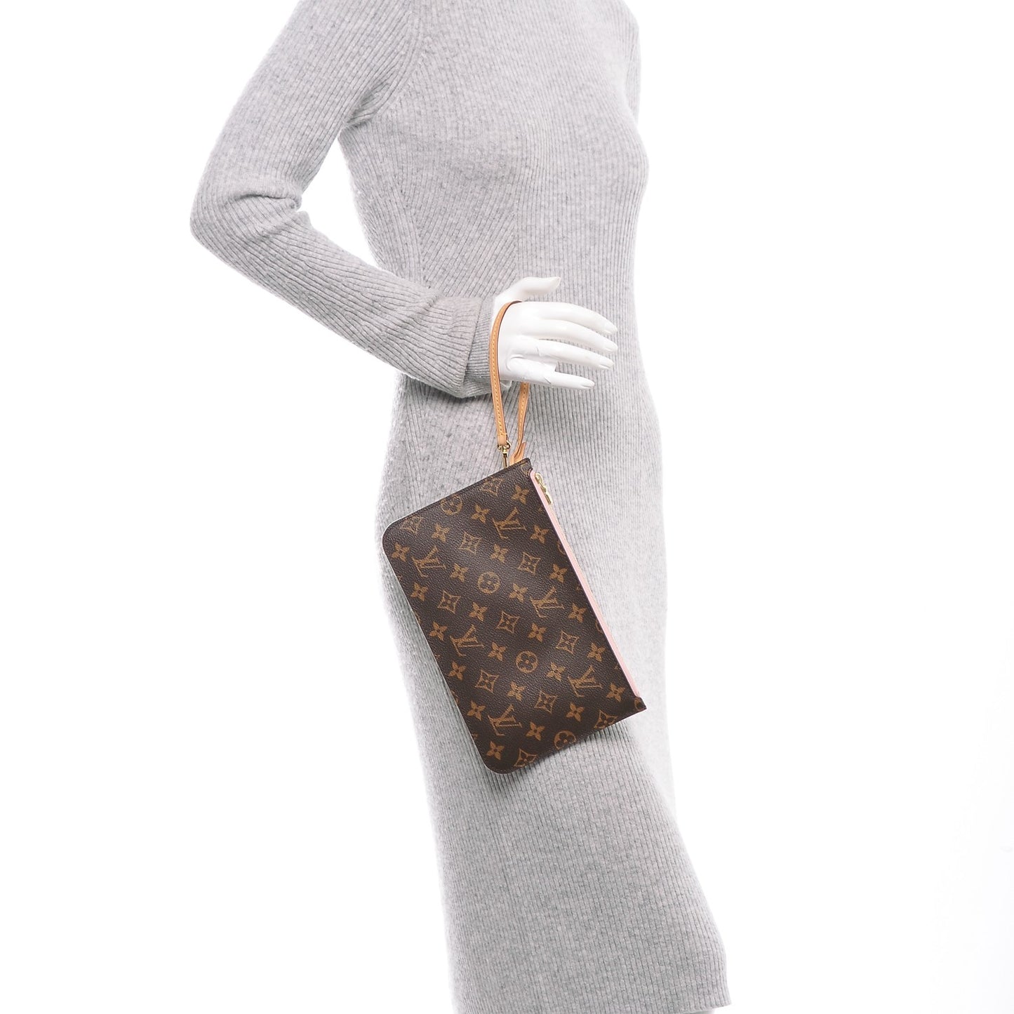 Monogram Neverfull MM GM Pochette Rose Ballerine