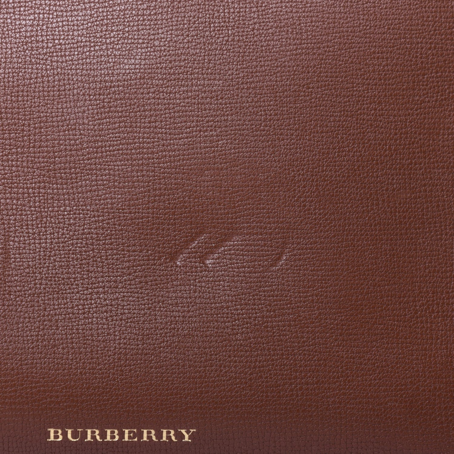 Burberry Grainy Calfskin House Check Medium Banner Tote Tan 15 of 17