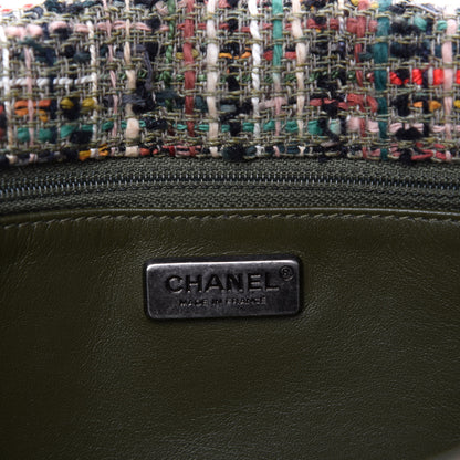 Chanel Tweed Sequins Havana Stroll Messenger Khaki 9 of 11