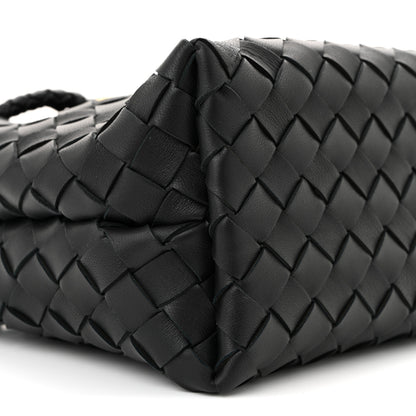 Bottega Veneta Nappa Intrecciato Small Andiamo Shoulder Bag Black Black 8 of 9