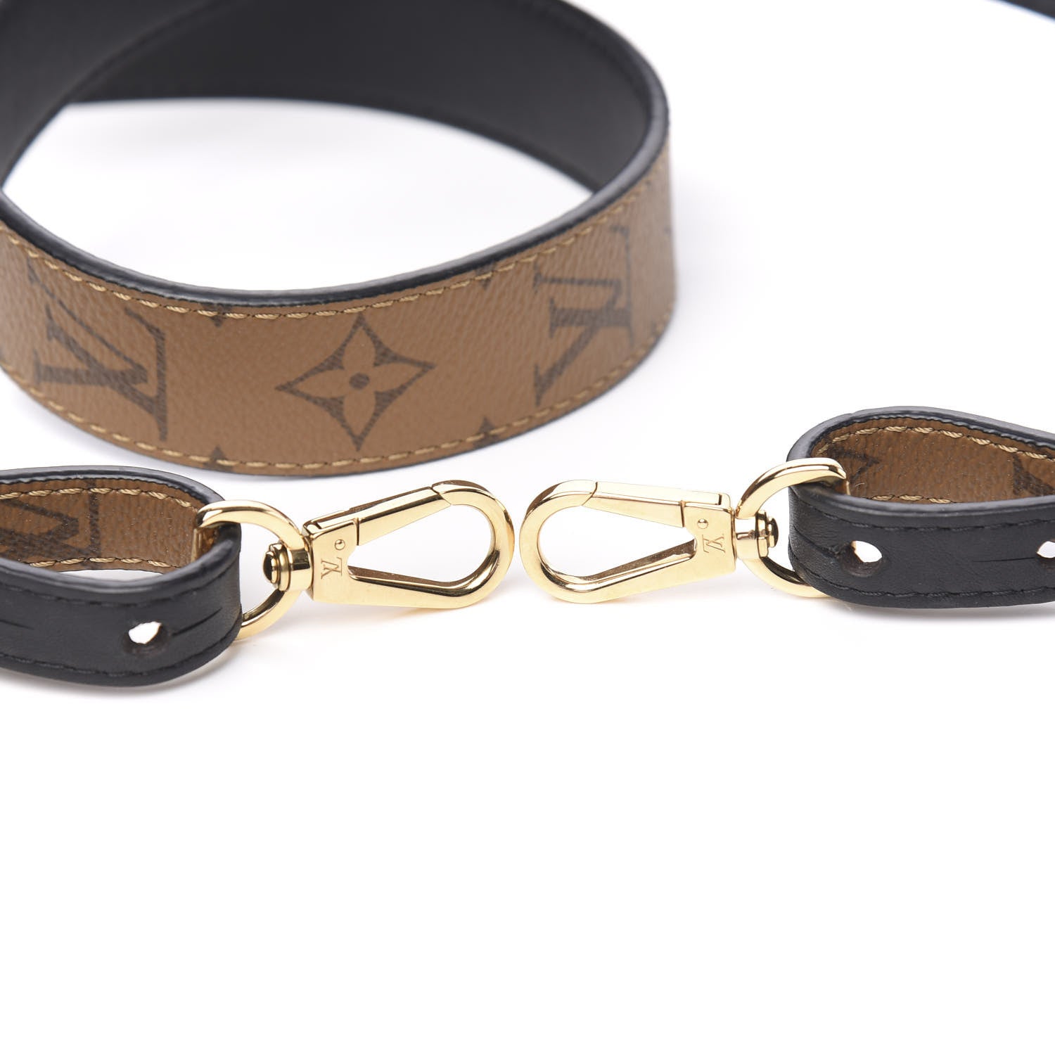 Louis Vuitton Reverse Monogram Bandouliere Shoulder Strap XL Black 3 of 3