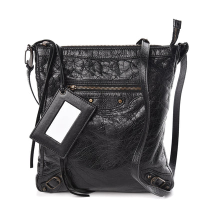 Balenciaga Agneau Classic Hardware Flat Crossbody Black 1 of 10