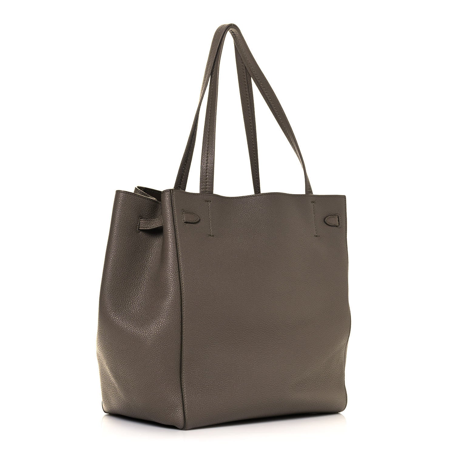 Celine Soft Grained Calfskin Small Belt Cabas Phantom Taupe 3 of 16