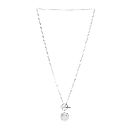 Hermes Sterling Silver Amulettes H Confettis Pendant Necklace 3 of 5
