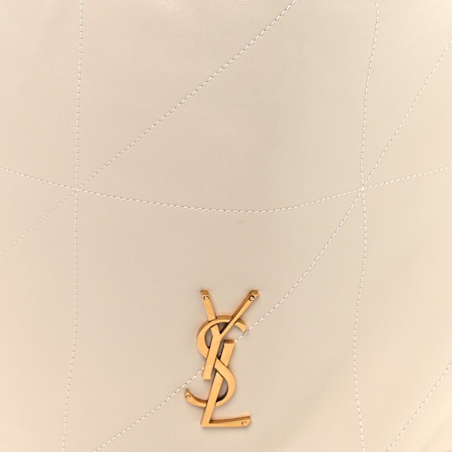 Lambskin Matelasse Monogram Medium Jamie 4.3 Pochon Blanc Vintage