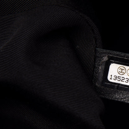 Chanel Vinyl Quilted CC Large Tote Black 7 of 20
