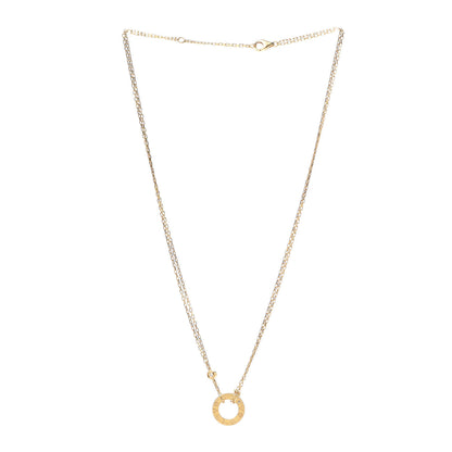 Cartier 18K Yellow Gold 2 Diamond LOVE Necklace 3 of 5
