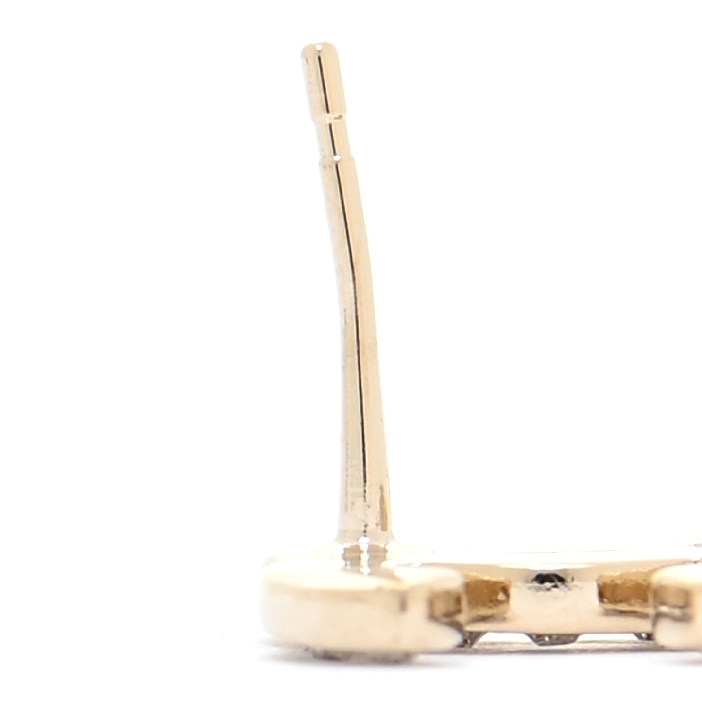 Crystal CC No 5 Drop Earrings Gold