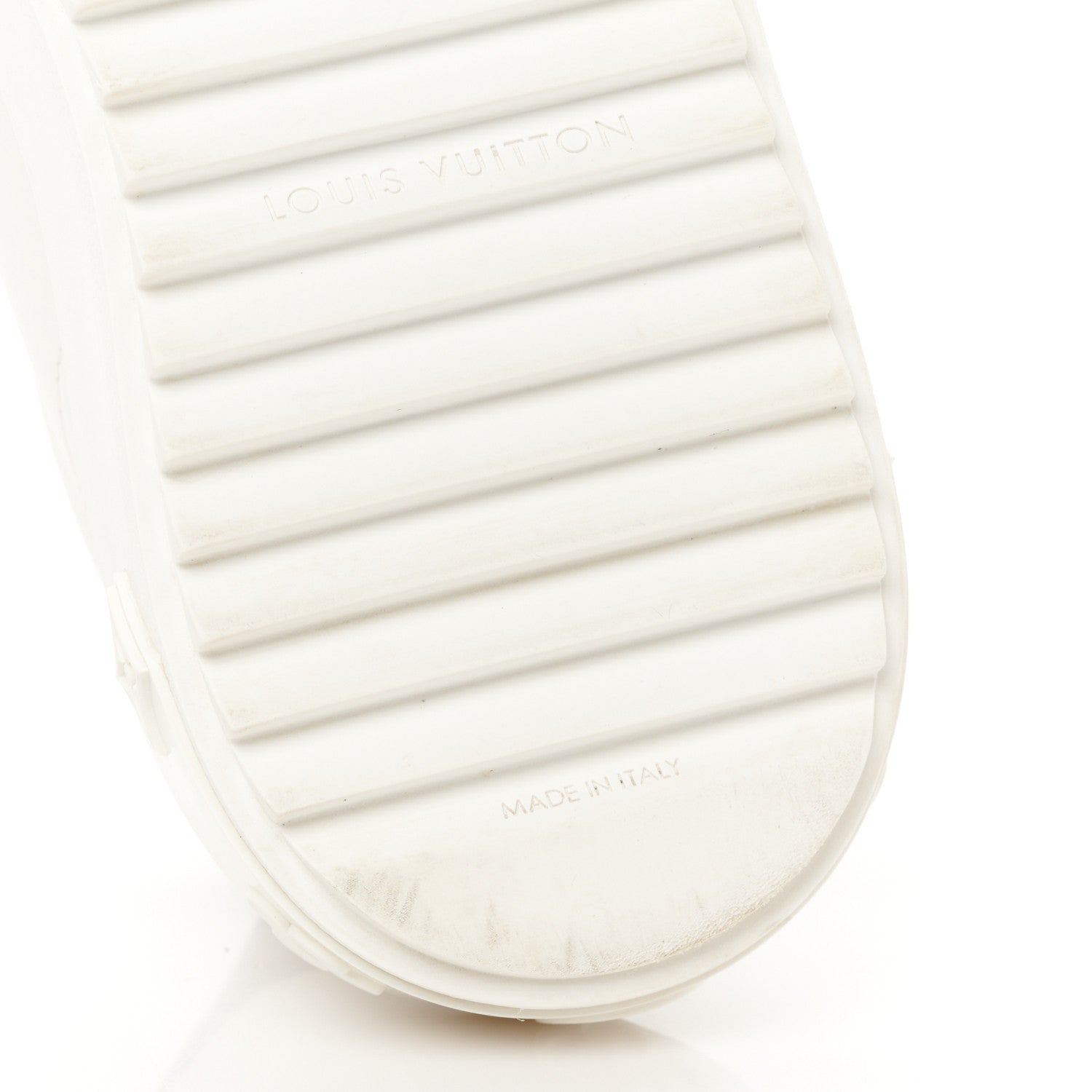Louis Vuitton Calfskin Monogram Debossed Time Out Sneakers 38 White 7 of 11