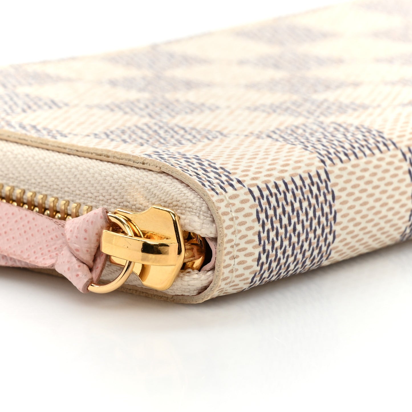 Damier Azur Clemence Wallet Rose Ballerine