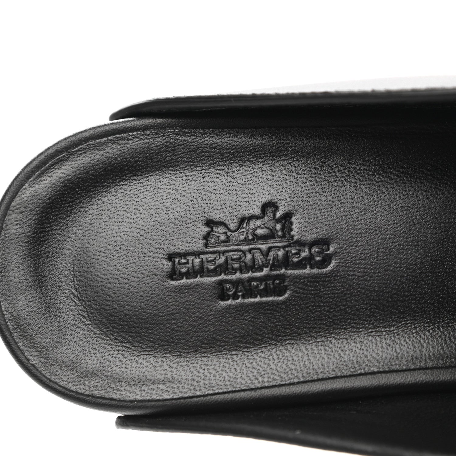 Hermes Calfskin Calya Mules 35 Black 7 of 9