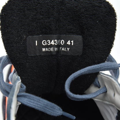 Chanel Nylon Calfskin Suede CC Womens Sneakers 41 Dark Navy White 8 of 14