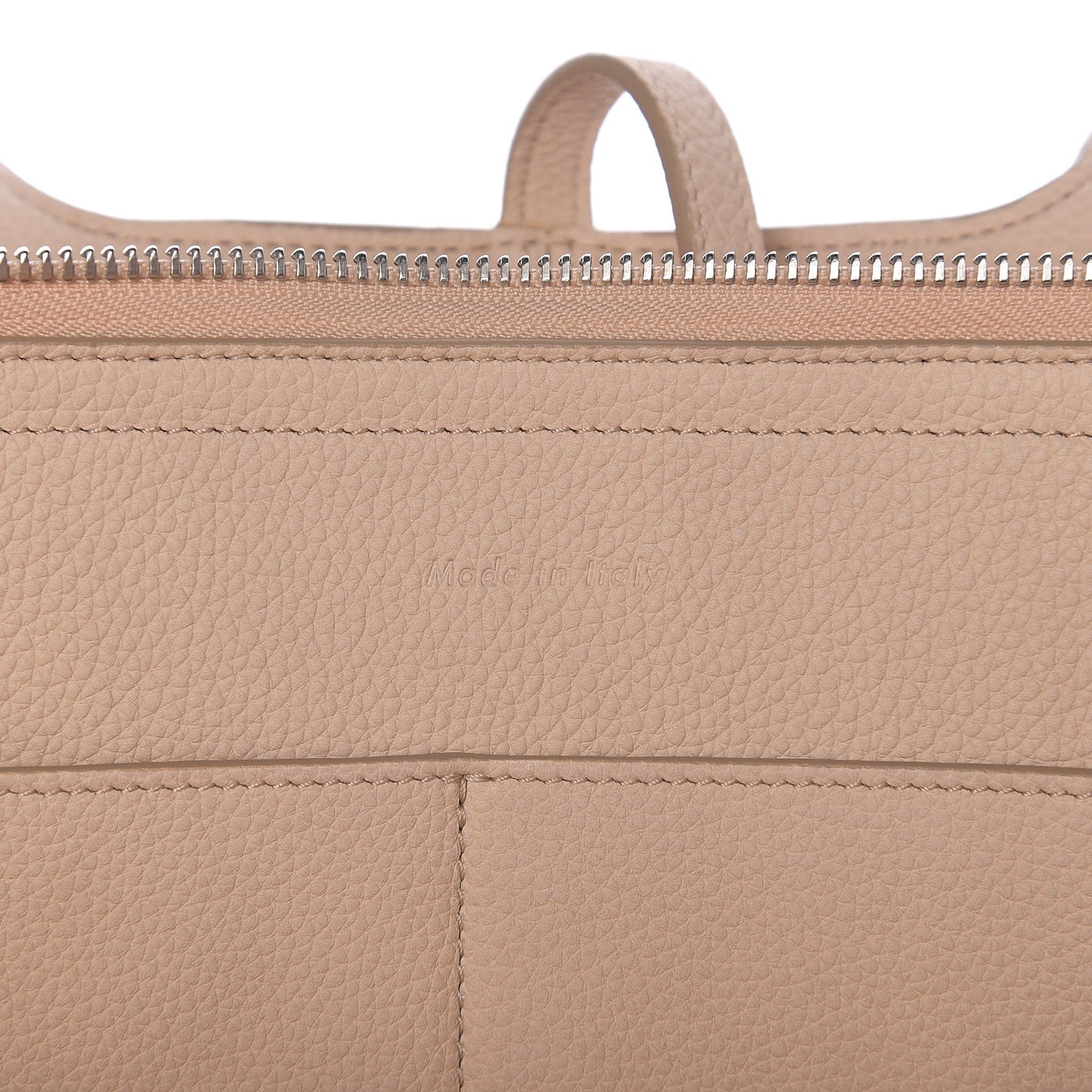 Baby Grained Calfskin Small Tri-Fold Bag Powder