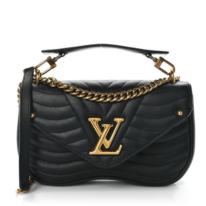Louis Vuitton Calfskin New Wave Chain MM Black 1 of 8