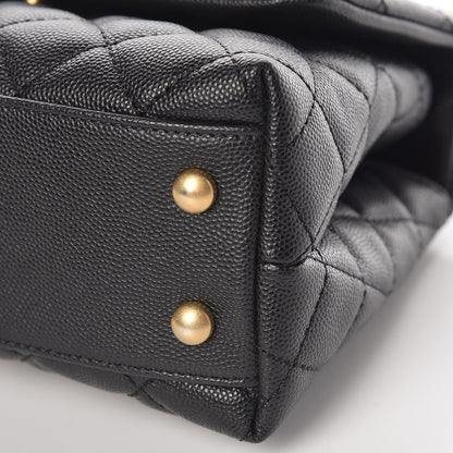 Chanel Caviar Quilted Mini Coco Handle Flap Black 9 of 10