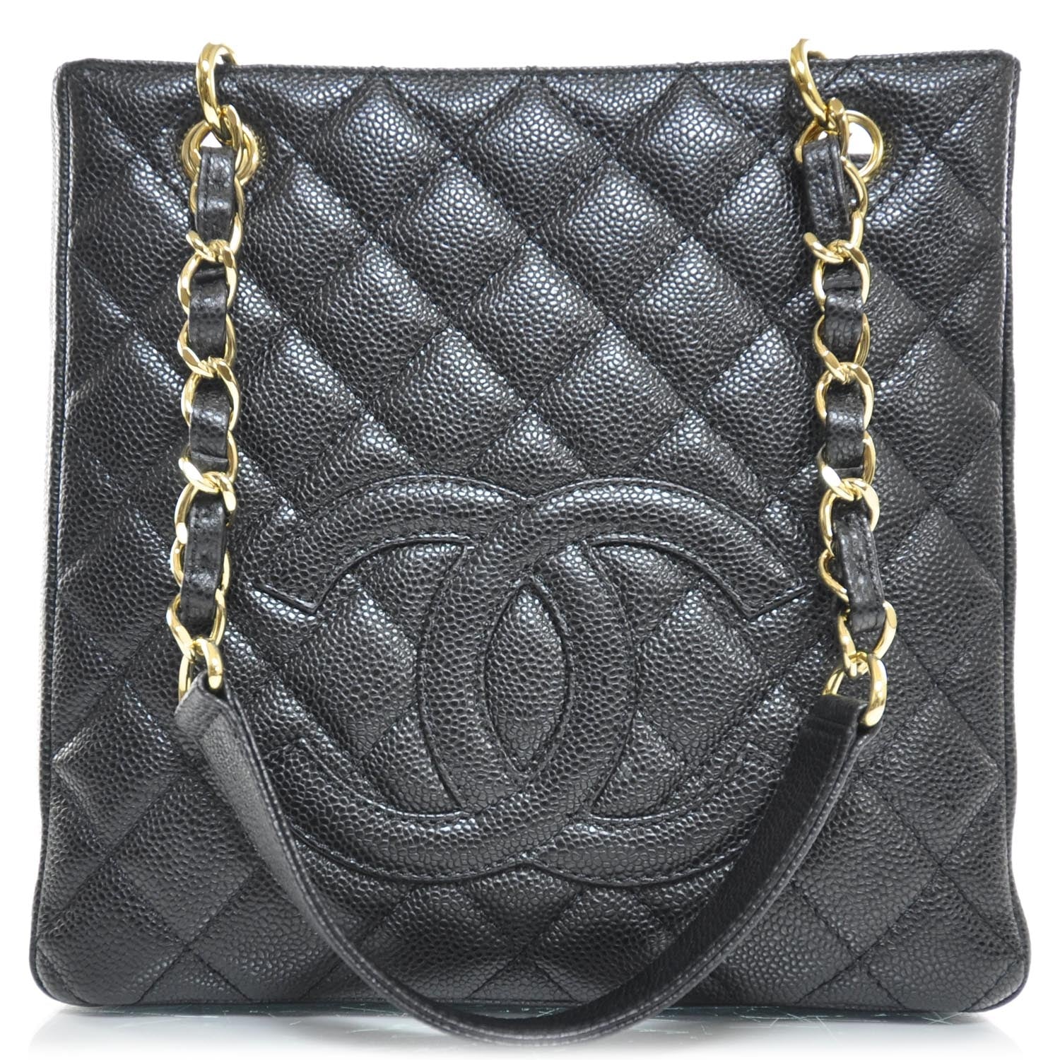 Chanel Caviar Petit Shopping Tote PST Black 1 of 9