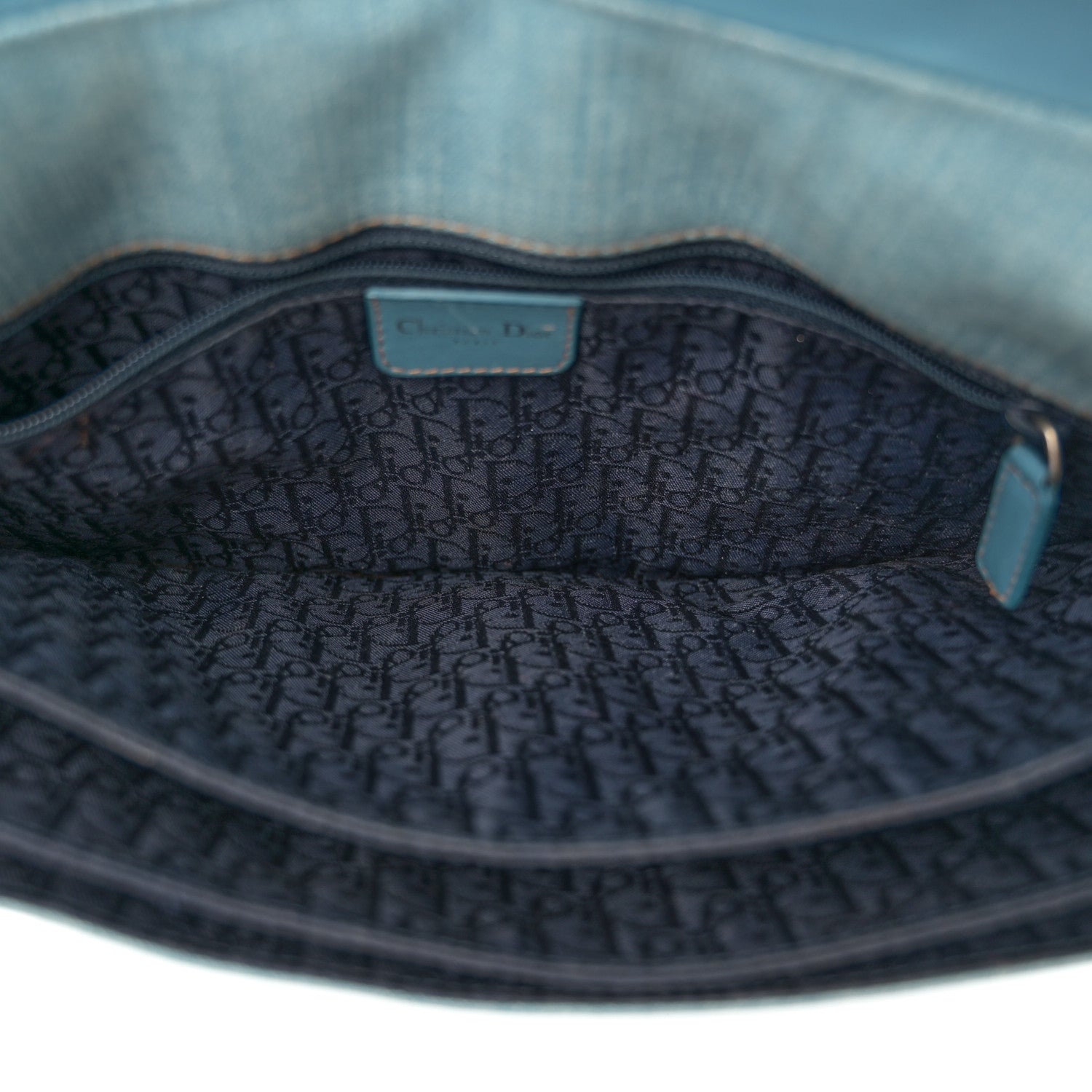 Christian Dior Denim Admit It Hobo Blue 5 of 15