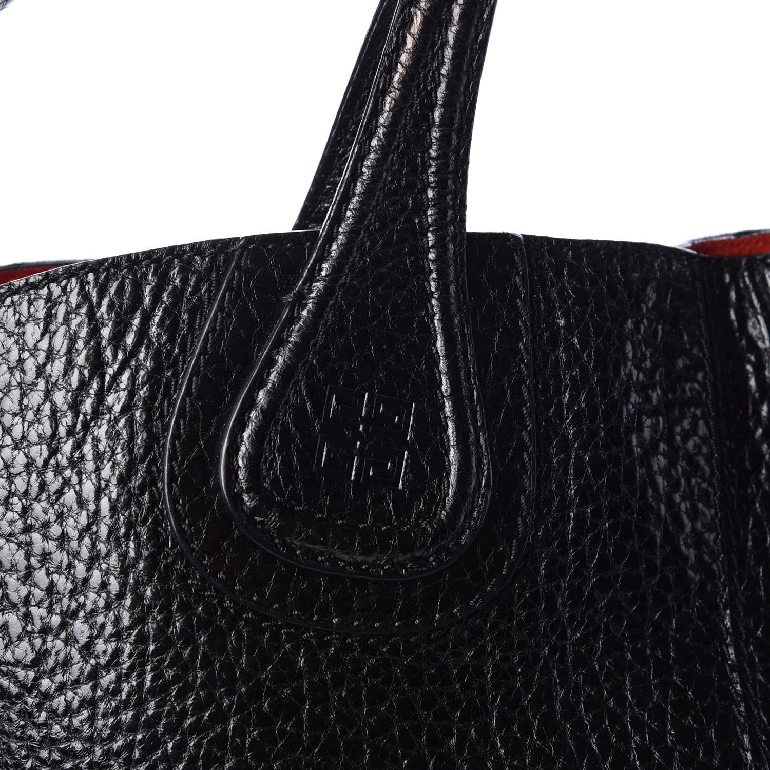Givenchy Glazed Pebbled Calfskin North South Nightingale Black 13 of 15