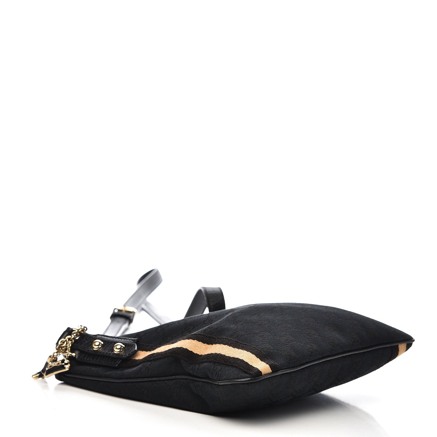 Gucci Monogram Jolicoeur Charms Messenger Bag Black 4 of 10