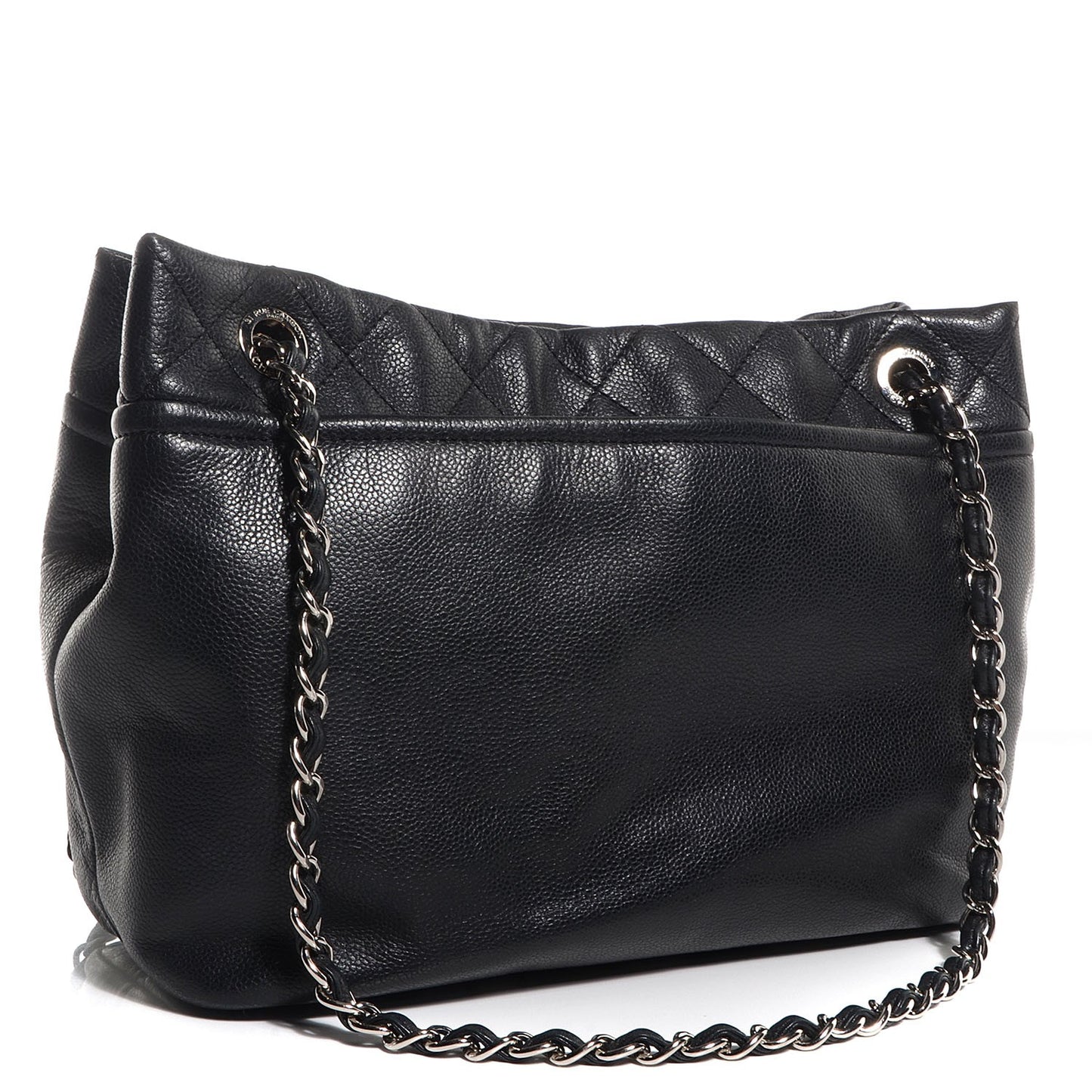 Caviar Large CC Timeless Soft Tote Black